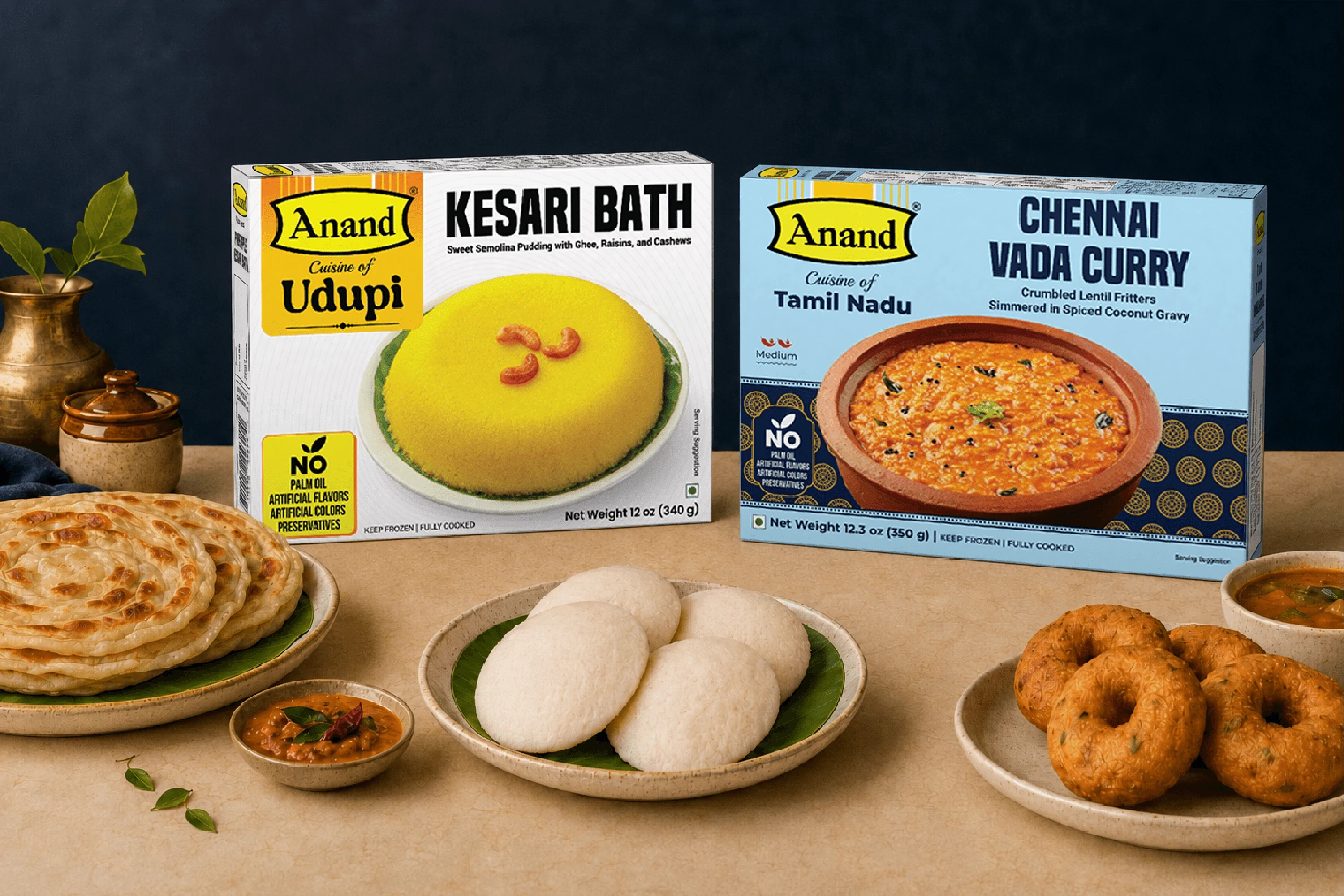 South Indian frozen and ready-to-eat foods